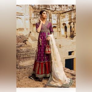 Pakistani designer Falak evening dress outfit, 3 piece, brand new unworn